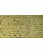 The Shining replika Gyrosphere Collectible Ticket (gold plated)